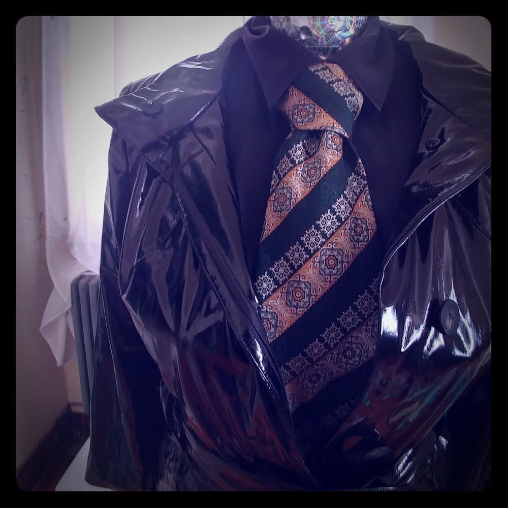 Rare Vintage Blå Pilen Multicolored Print Necktie